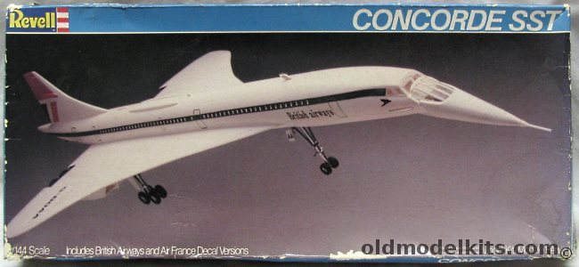 Revell 1/144 Concorde SST Supersonic Airliner British Airways or Air France, 4536 plastic model kit